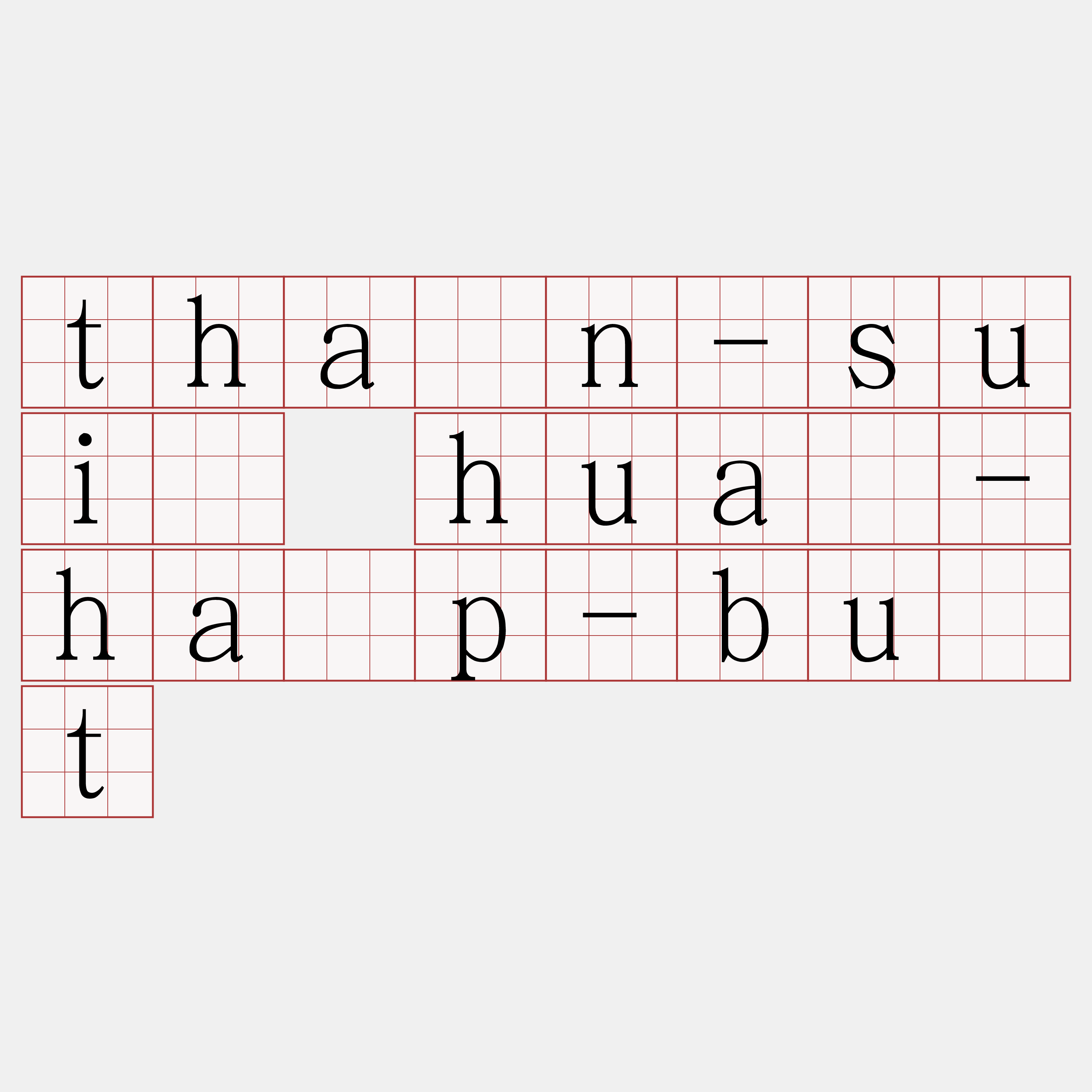 thàn-suí huà-ha̍p-bu̍t